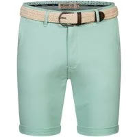 Geographical Norway Bermudas Chino Shorts kurze Hose Bermuda Knielang Stoff bequem mit Gürtel short