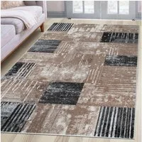 OTTO home Teppich Lunari, Vintage-Karo Design, rechteckig, Höhe: 9 mm, modern, weiche Haptik, Wohnzimmer, Esszimmer, Schlafzimmer