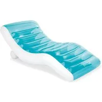 Intenso Luftmatratze Luftmatratze Splash Lounge mit Rückenlehne blau 191cm x 99cm 56874EU