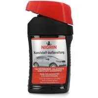 NIGRIN Kunststoff-Aufbereitung Color Schwarz 300ml Kunststoffreiniger (1x 300ml Flasche Auto PKW Fahrzeug-Aufbereitung Kunststoff-Pflege Kunststoff-Reiniger)