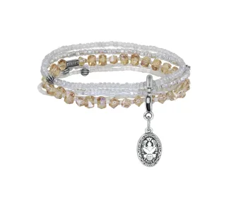 konplott - Armband - Petit Glamour dAfrique beige/weiß