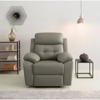 OTTO home Relaxsessel Lannilis mit Liegefunktion, Fernsehsessel, mit manueller und elektrischer Relaxfunktion, hellgrau