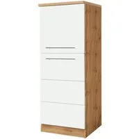 KOCHSTATION Seitenschrank KS-Wien Breite 60 cm, Höhe 165 cm, Türanschlag wechselbar