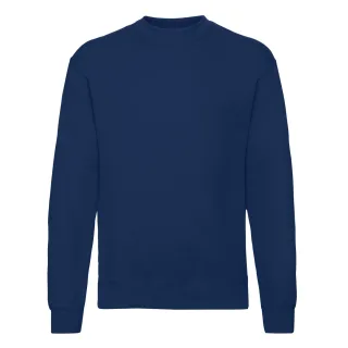 Fruit of the Loom - "Classic" Sweatshirt für Herren angesetzte Ärmel (Marineblau)