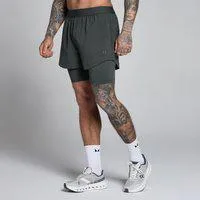MP Herren Hybrid 5 2-in-1 Shorts - Schwarz Verwaschen - XL