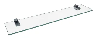 Fackelmann Glasablage 60x12, 2 Halter, Wandmont., 85386 85386