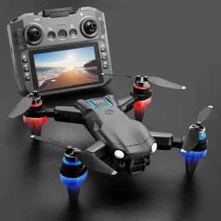 WLRC M9 WiFi FPV with 12.5cm LCD Screen Controller HD Dual Camera Servo Gimbal Optical Flow Positioning Brushless Foldab