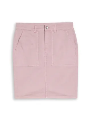 Tom Tailor - Jeansrock mit aufgesetzten Taschen light elderberry - Gr. - 44