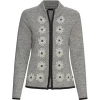 Luis Steindl Strickjacke Strickjacke mit Edelweiß