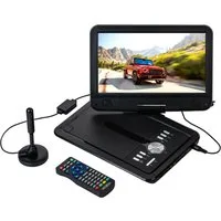 Reflexion DVD1025 Portabler DVD-Player (DVB-T2 HD Tuner, integrierter Akku, 12V Auto Adpater, PVR-Aufzeichnung)