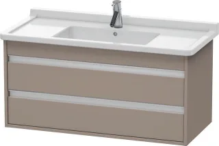 Duravit Ketho Waschtischunterbau wandhängend Basalt Matt 1000x455x480 mm - KT664504343 KT664504343