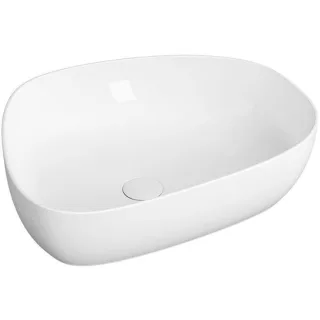 VitrA Options Aufsatzschale 5991B403-0016 56x44cm, asymmetrisch, ohne Überlauf/Hahnloch, weiß VC