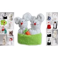 JACK Handtuch Set Frottier Geschenk Set viele Modelle Handarbeit Origami Gästetuch, (1-St), Handtuch, Waschhandschuh, gefaltete Tiere, tolle Geschenkidee