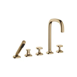 Dornbracht Wannen-Fünflochbatterie für Wannenrandmontage COYA 27522404 Dark Brass gebürstet,27522404 27522404-39