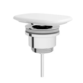 VitrA Schaftventil mit rechteckigem Ventildeckel aus Keramik 10 x 7,5 cm Weiß,6370L403-2002 6370L403-2002