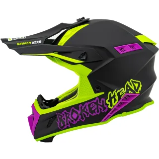 Broken Head (B-Ware) Crosshelm THE HUNTER Light Green-Pink
