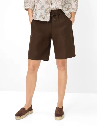 Brax Damen Bermuda Style MEL B COFFEE, dunkelbraun, Gr. 44