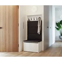 Raumhirsch Furniture Kompaktgarderobe ANDY Flurgarderobe modernes Design & praktischer Stauraum (Garderobenständer - Garderobe, Schuhschrank für Diele & Flur) Garderobenständer- Flurmöbel-Set mit Sitzbank
