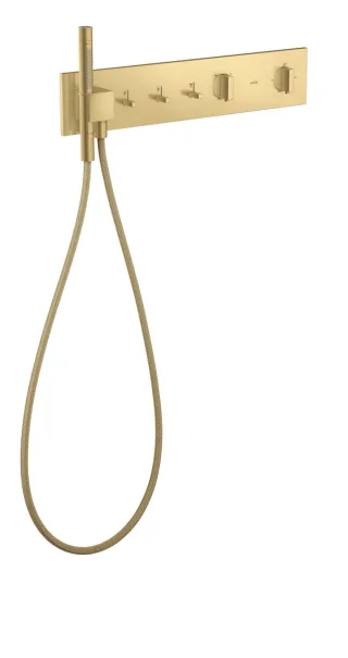 Hansgrohe Thermostatmodul 540/110 Axor ShowerComposition 3 Verbraucher, brushed gold optic, 12572250 12572250