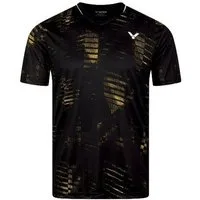 VICTOR T-Shirt T-53102 C (100% Polyester) schwarz/gelb Herren