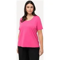 Ulla Popken T-Shirt T-Shirt Modalmix Classic Rundhals Halbarm