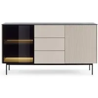 Compleo Kommode mit 3 Schubladen, 2 Türen, Elegant design OMBIS