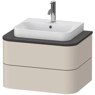 Duravit Happy D.2 Plus Konsolenwaschtischunterbau wandhängend Taupe Supermatt 650x480x408 mm - HP496 HP4960083830010
