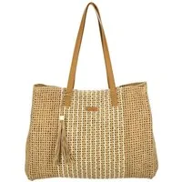 Enrico Benetti Strandtasche Badetasche mit Reißverschluss Damen Herren (Shopper, groß), in schöner Bastoptik