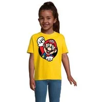 Blondie & Brownie T-Shirt Kinder Super Mario Faust Nerd Konsole Gaming Spiel Retro Konsole