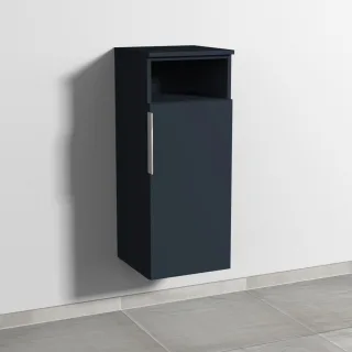 Sanipa 3way Mittelschrank mit 1 Tür und 1 offenem Fach, Marine-Matt, UP1331R UP1331R