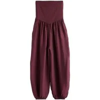 Next Jumpsuit Trägerloser Jersey-Jumpsuit mit Ballon-Bein (1-tlg)