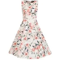 Hearts & Roses London A-Linien-Kleid Aurora Floral Rose Retro Vintage Fit-N-Flare 50er