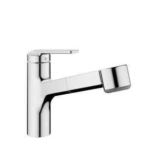 KWC DOMO 6.0 Küche Auszugbrause A 225 mm niedrig, chromeline, eco-Version,3600013794 3600013794