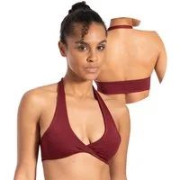 Smilodox Sport-BH Myrah Twisted, Shaped Fit Wickel-V-Ausschnitt & offener Rücken Yoga Bra, elastisches Funktionsmaterial, Ohne Bügel, Alltag & Gym