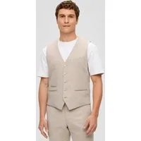 s.Oliver Jackenblazer Indoor-Weste S.ONICE s.O PURE: Anzugweste aus Leinenmix