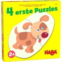 Haba Puzzle 2, 2x3, 4 Teile Kinder Puzzle 4 erste Puzzles Tierkinder 1306183001, Puzzleteile