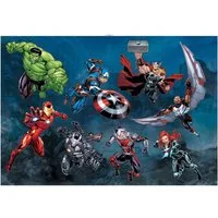 Komar Wandtattoo Avengers Action - Größe 100 x 70 cm (8 St), selbstklebend, Wandsticker, Kinderzimmer