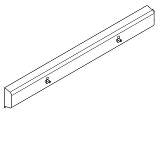 KWC Aquarotter Armatureneinheit, Edst., W.-Mont., 2 Waschplätze, 1400 mm, Wasser rechts, 2030071778 2030071778