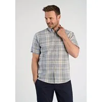 BISON Leinenhemd Leinenhemd (Kurzarm) Regular Fit