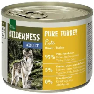 REAL NATURE WILDERNESS Nassfutter Hund, Adult, Pure Turkey 24x200 g