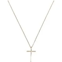 URBAN CLASSICS Edelstahlkette Urban Classics Unisex Big Basic Cross Necklace