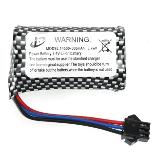 JJRC C8812 Drift RC Tank Parts 7.4V 500mAh 3.7Wh Li-ion Battery SM Plug Off-Road Truck Car Vehicles Models Spare Accesso