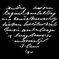 Stamperia Malschablone Schablone Family - Heart with writing, 12 x 12 cm