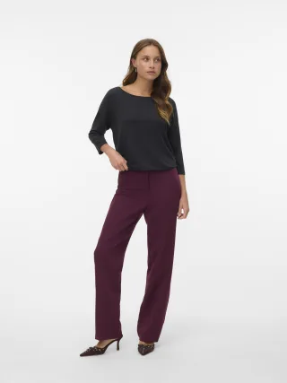 VERO MODA - VMAVA 3/4 TOP JRS NOOS Black - Gr. - M