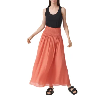 Emporio Armani EA7 - Langer Rock für Damen, Hoch geschnitten (Pink)