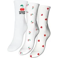 Vero Moda Freizeitsocken VMMEL DETAIL SOCKS 3-PAC (Packung, 3-Paar) Baumwollmischung