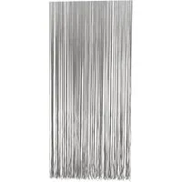 habeig Türvorhang Insektenschutz, 100 x 230 cm, 400 Stränge, grau-weiß, 360-400 Stränge
