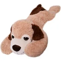 TE-Trend Kuscheltier Hund 100cm XXL Riesen Stofftier Plüschtier (liegend), flauschiger Plüsch Stoff