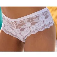 LASCANA Stringpanty aus zarter, elastischer Jacquardspitze