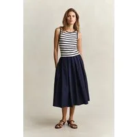 Gant Trägerkleid JERSEY WOVEN COMBO Regular fit mit Rundhalsausschnitt
